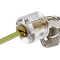 Transparent Single-Head Lock with Crescent Key (Single Groove) for Locksmith Training